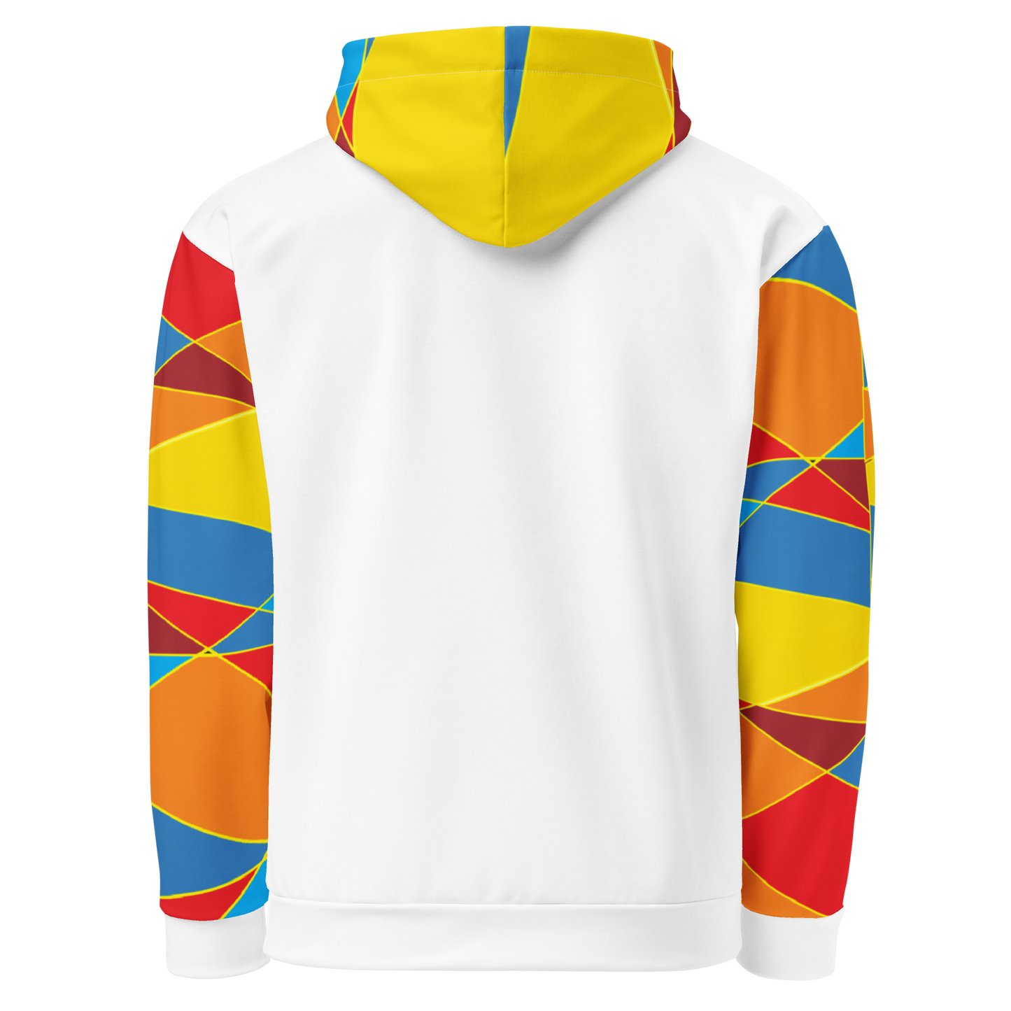 Ethiopian cross rainbow color all over print unisex hoodie