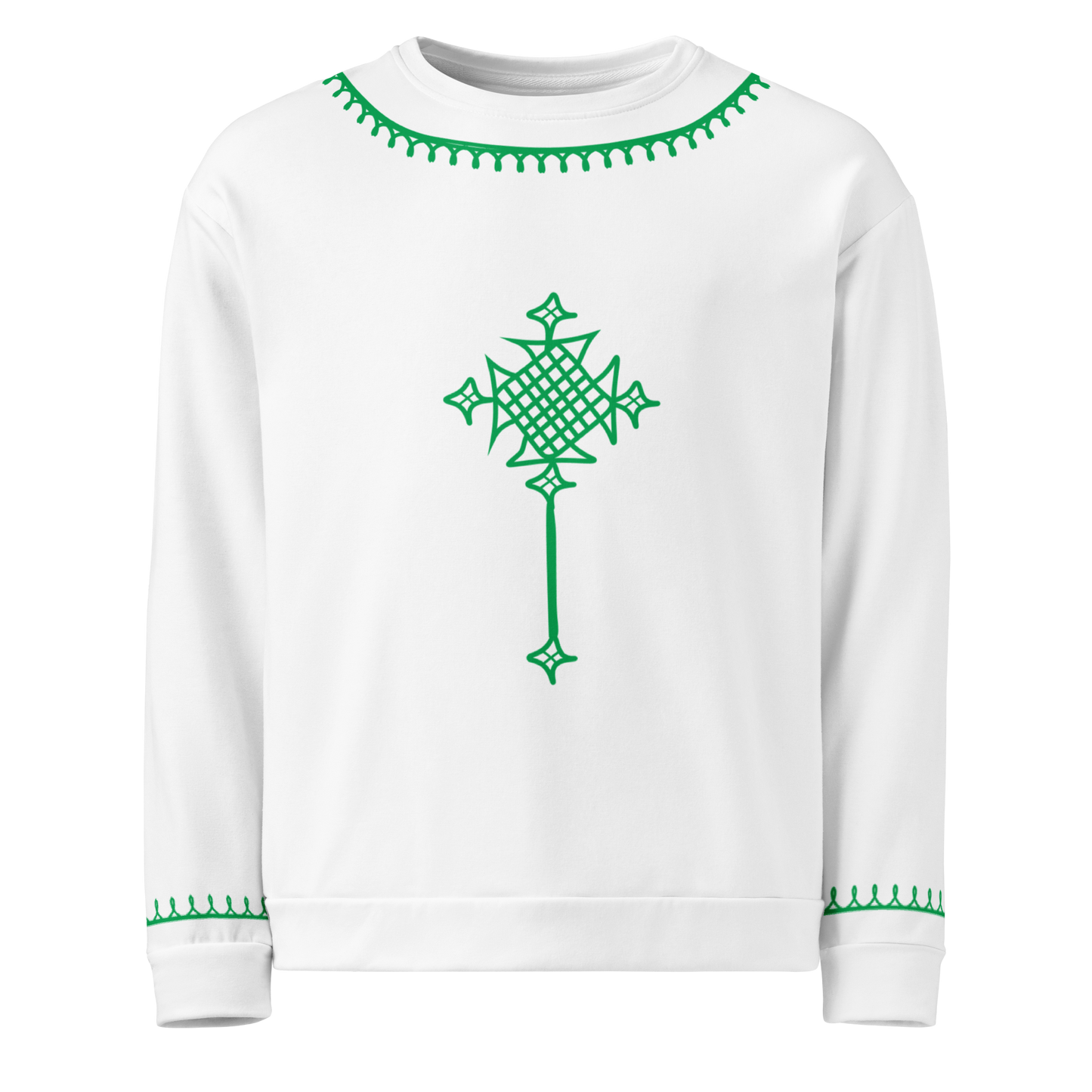 Ethiopian crosse green Unisex Sweatshirt