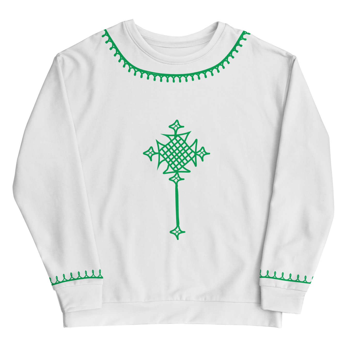 Ethiopian crosse green Unisex Sweatshirt