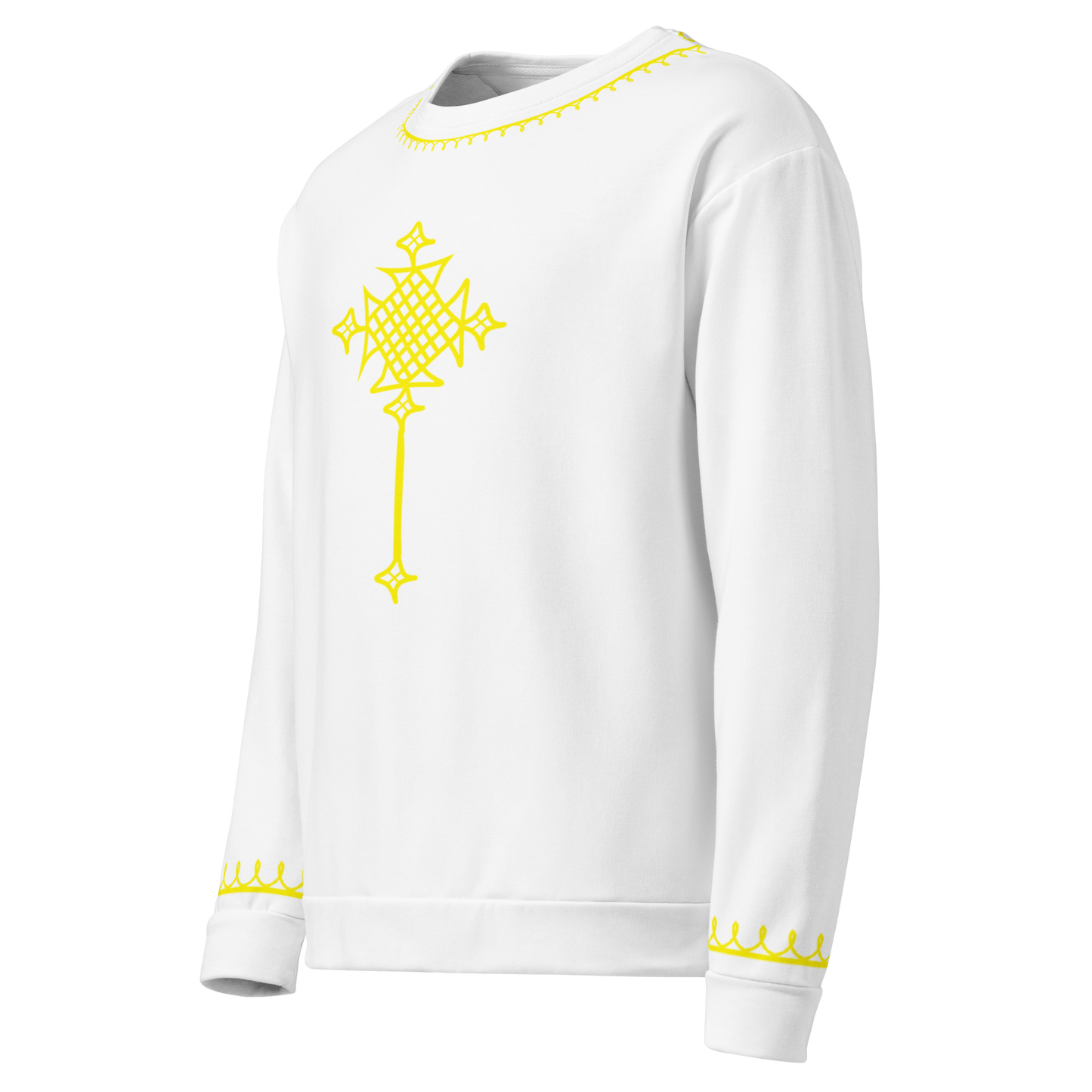 Ethiopian crosse yellow Unisex Sweatshirt