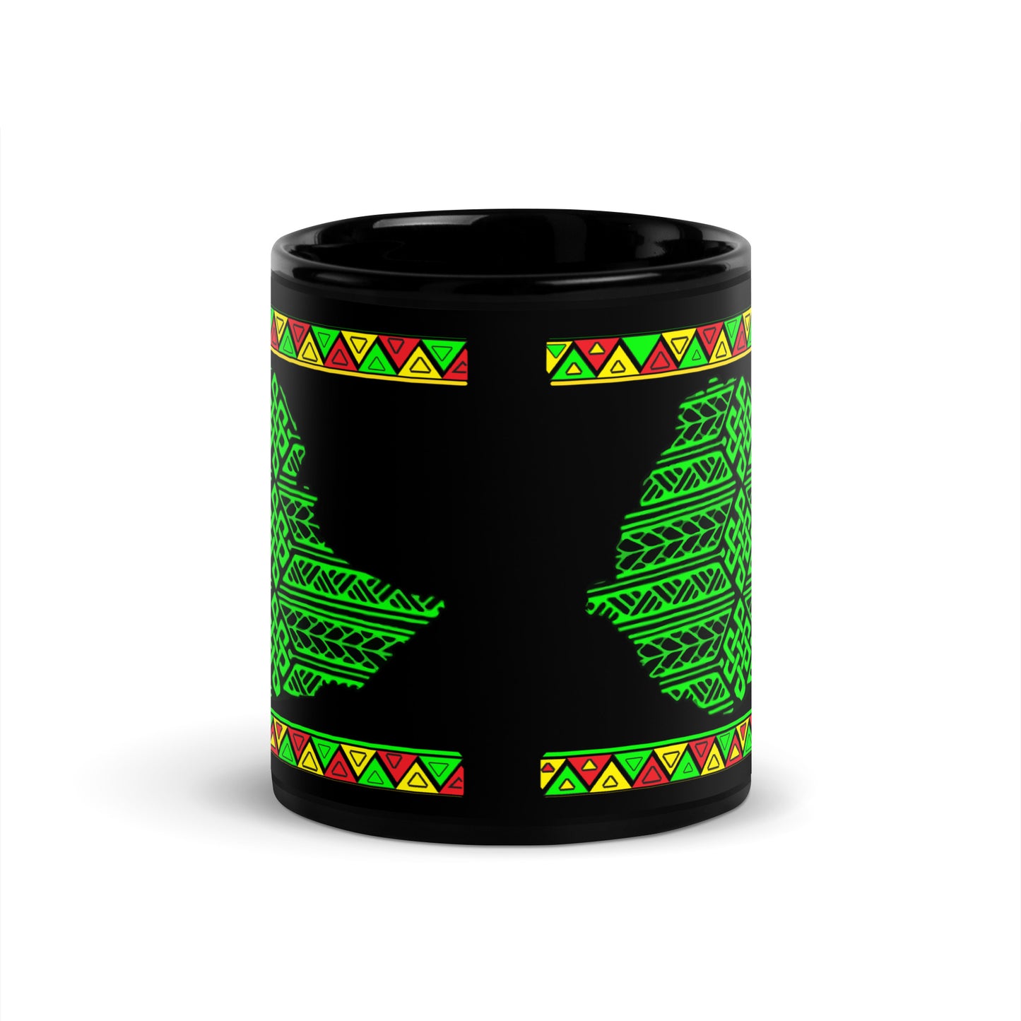 Ethiopian Map Pattern Art Mug