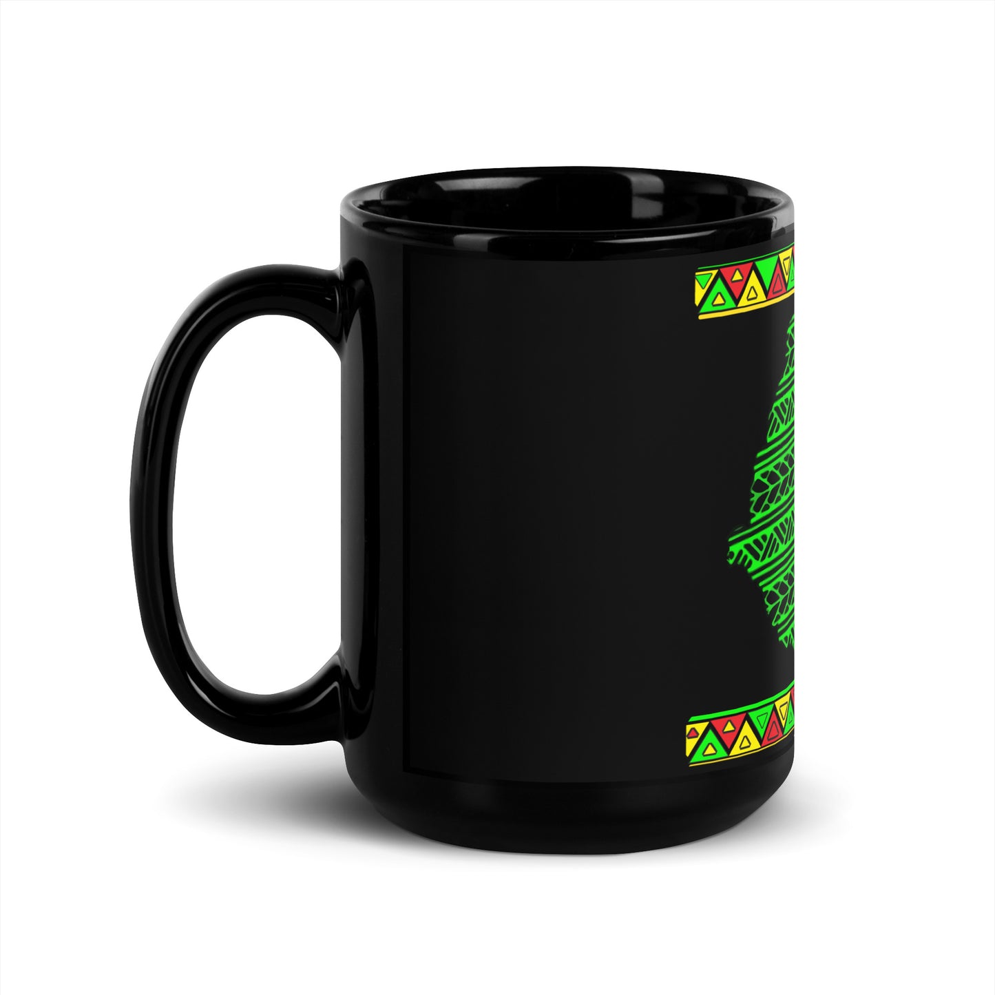 Ethiopian Map Pattern Art Mug