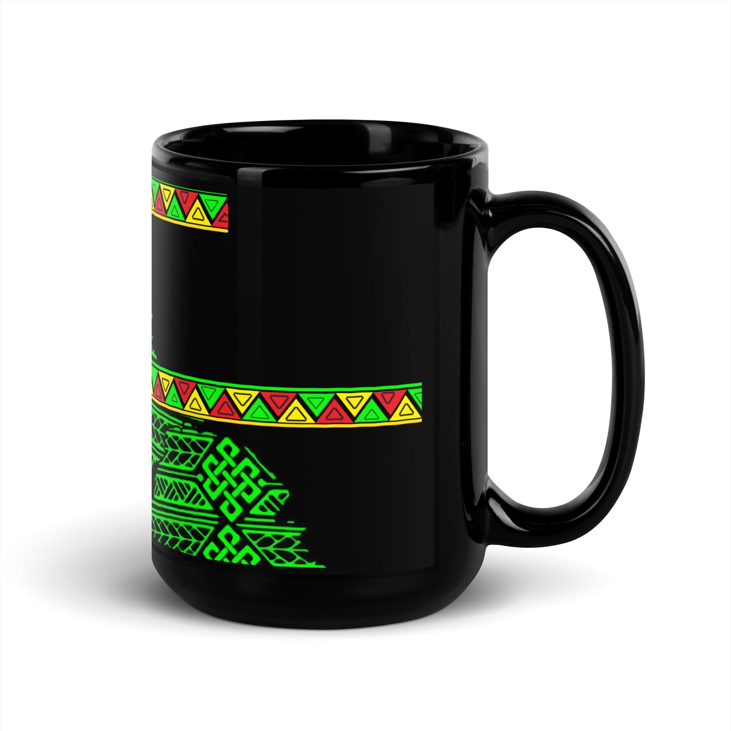 Ethiopian Map Pattern Art Mug