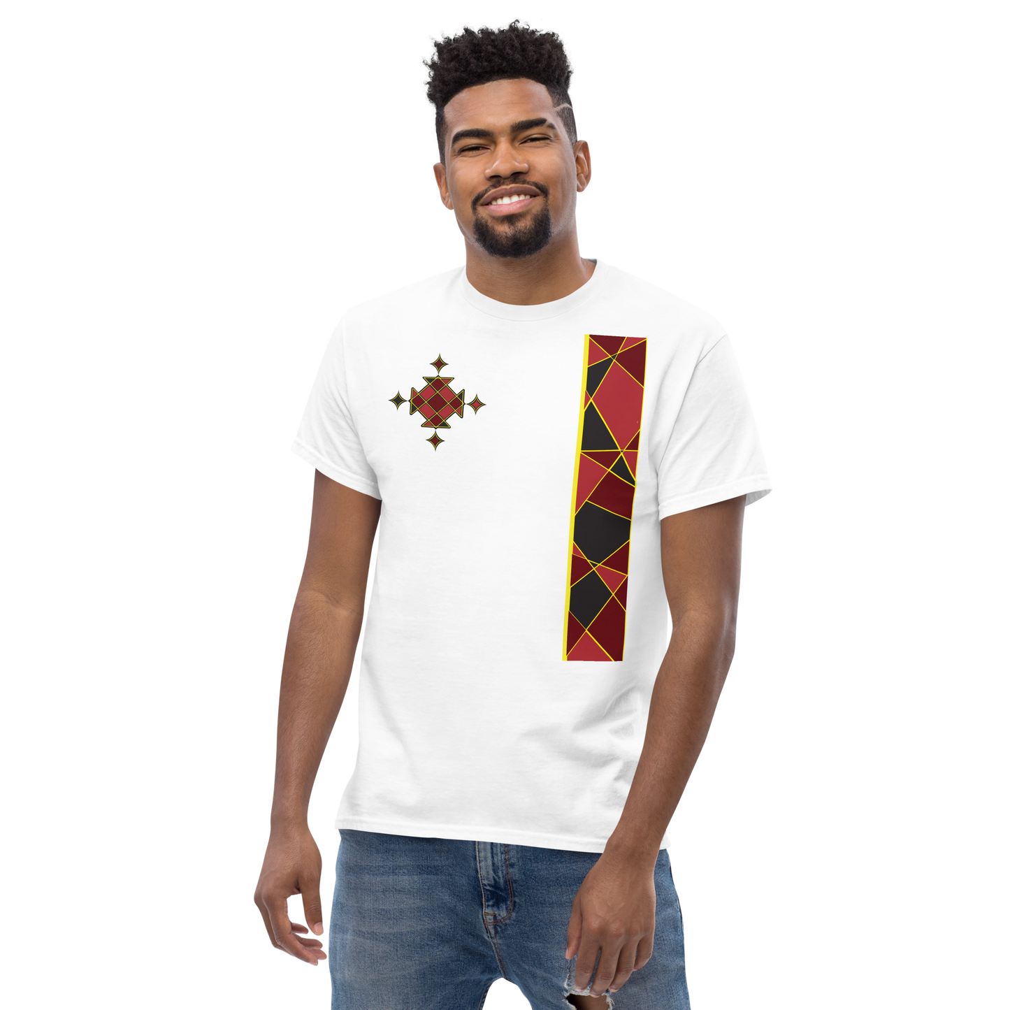 Ethiopian Cross Red T shirt Unisex