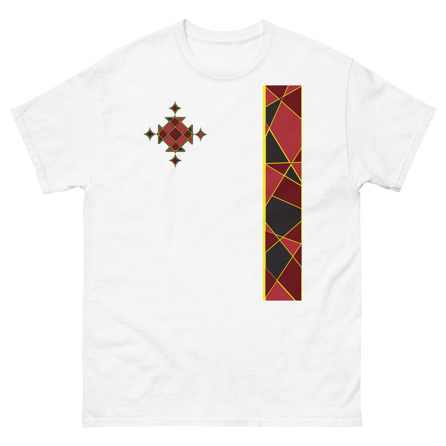 Ethiopian Cross Red T shirt Unisex