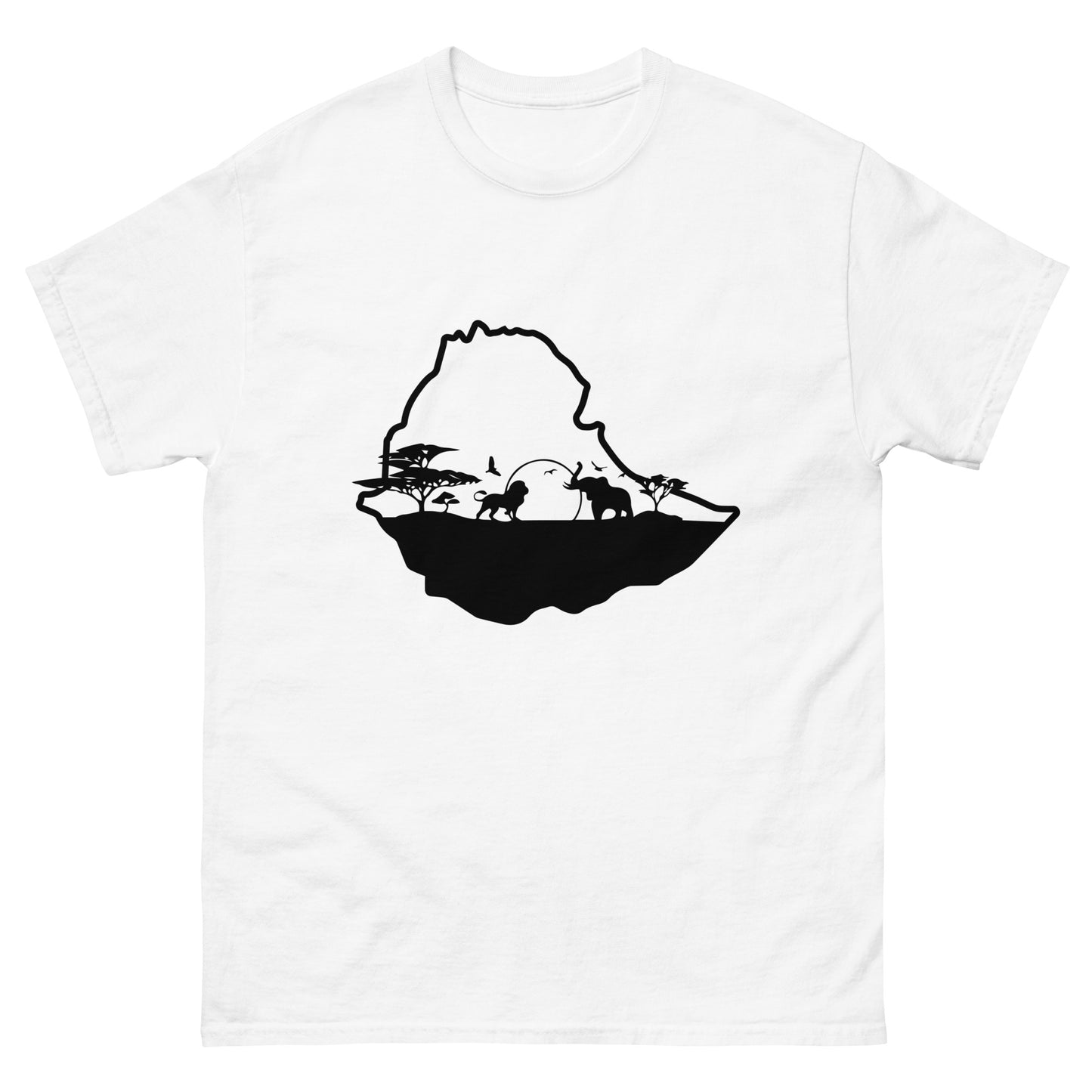 Ethiopian Map Nature T shirt Unisex