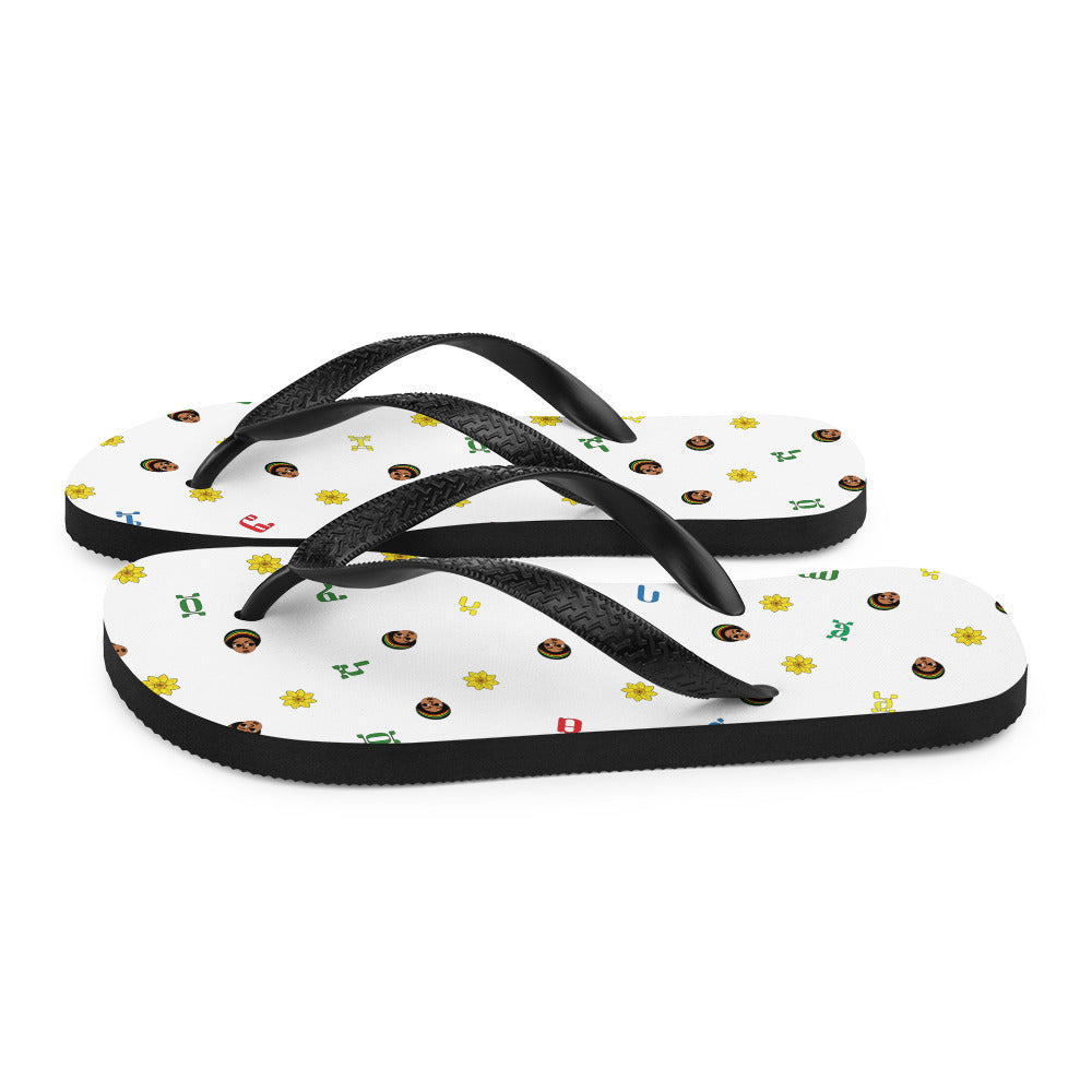 Ethiopian letter ,Adey abeba Art Flip Flops – ethioexpression