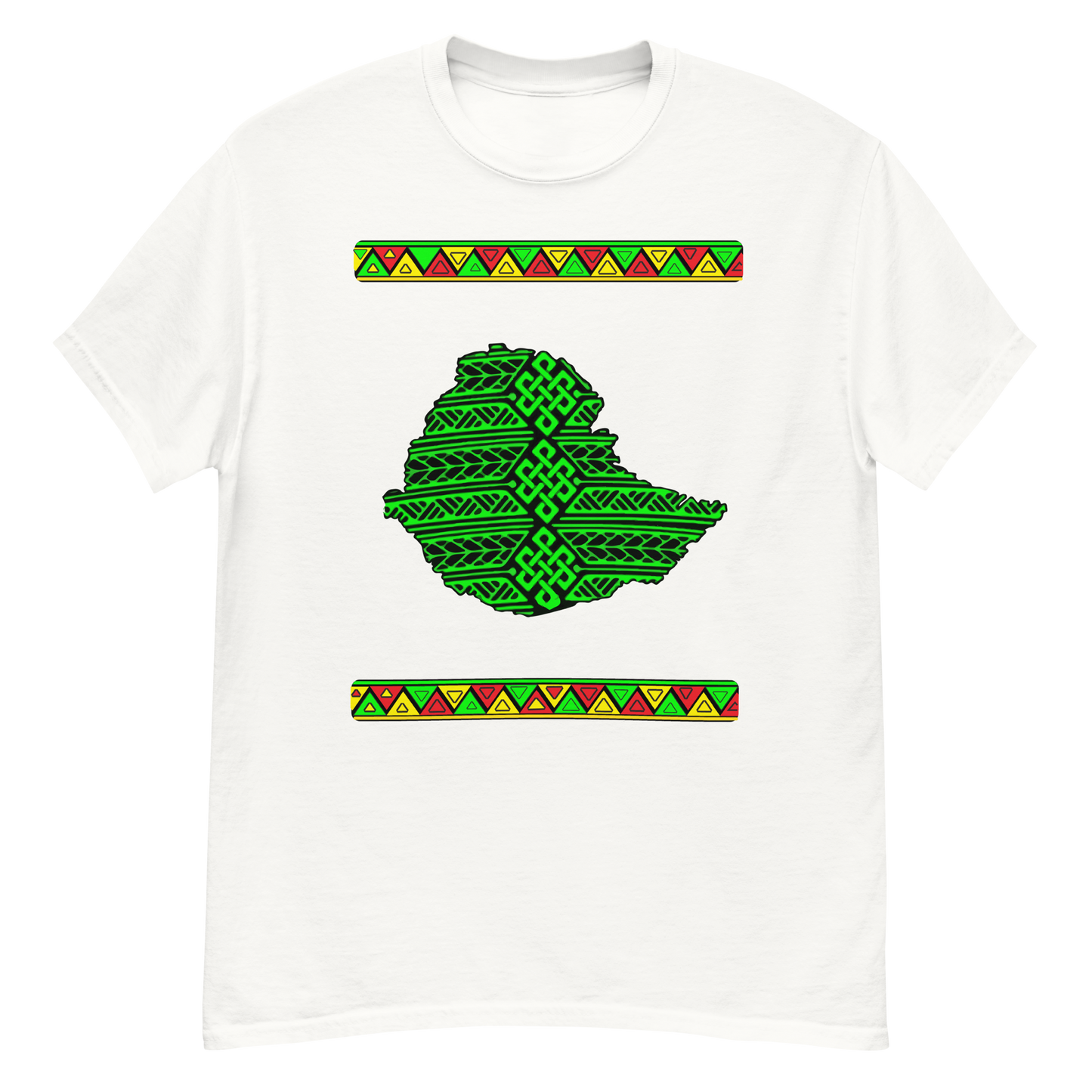 Ethiopian Map Color Patterns Unisex T shirt