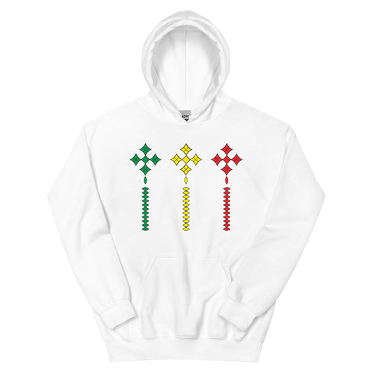 Ethiopian crosse Green Yellow Unisex Hoodie