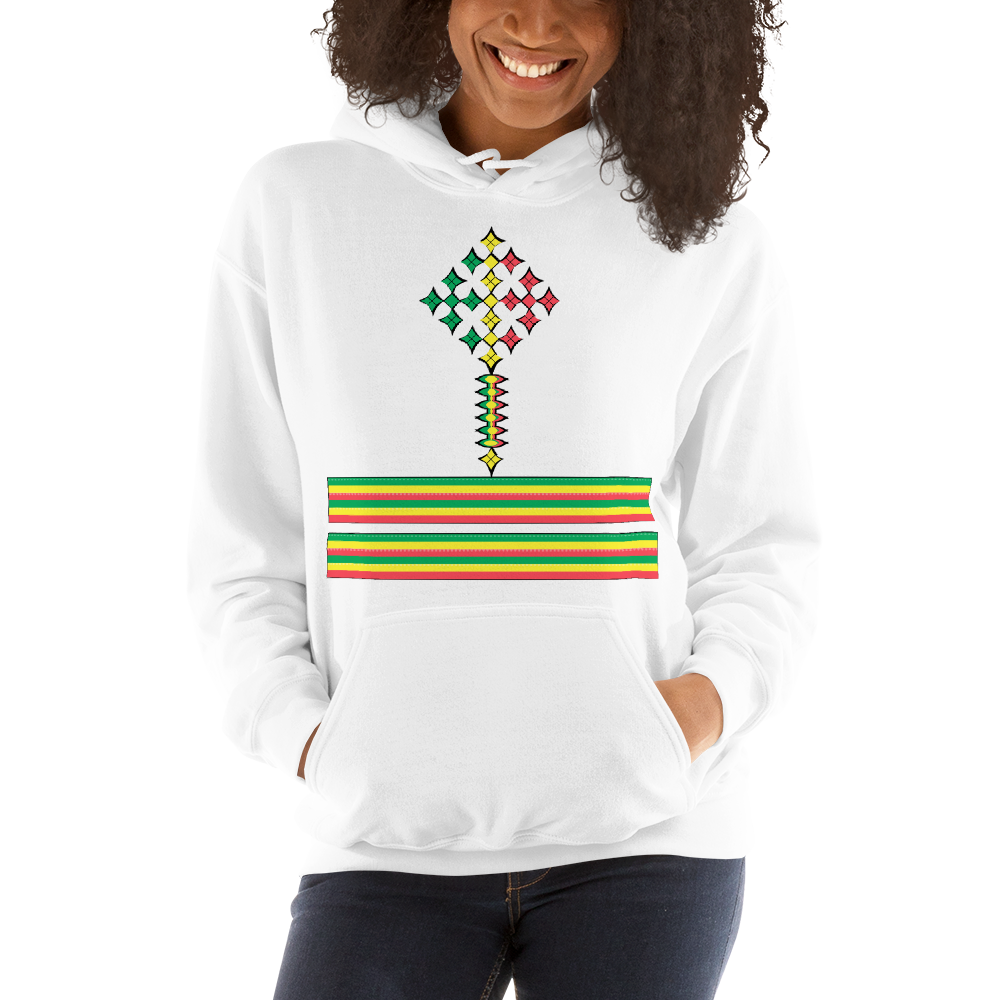 Ethiopian Flag and Ethiopian Cross Unisex Hoodie