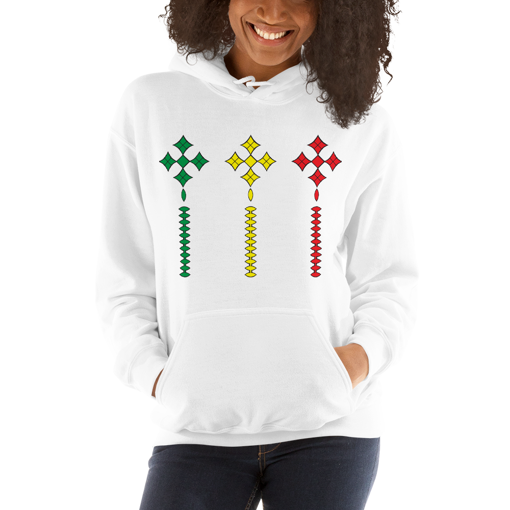 Ethiopian crosse Green Yellow Unisex Hoodie