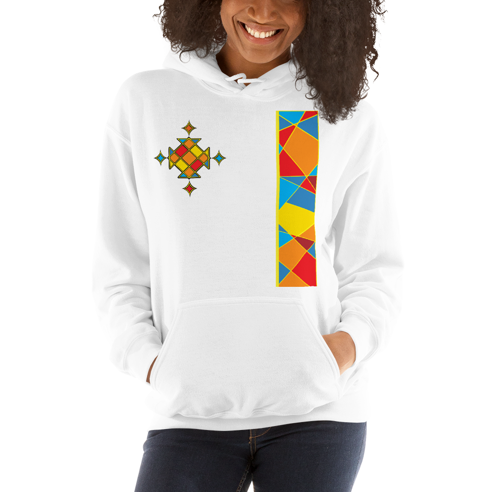 Ethiopian Cross Rainbow Hoodie Unisex