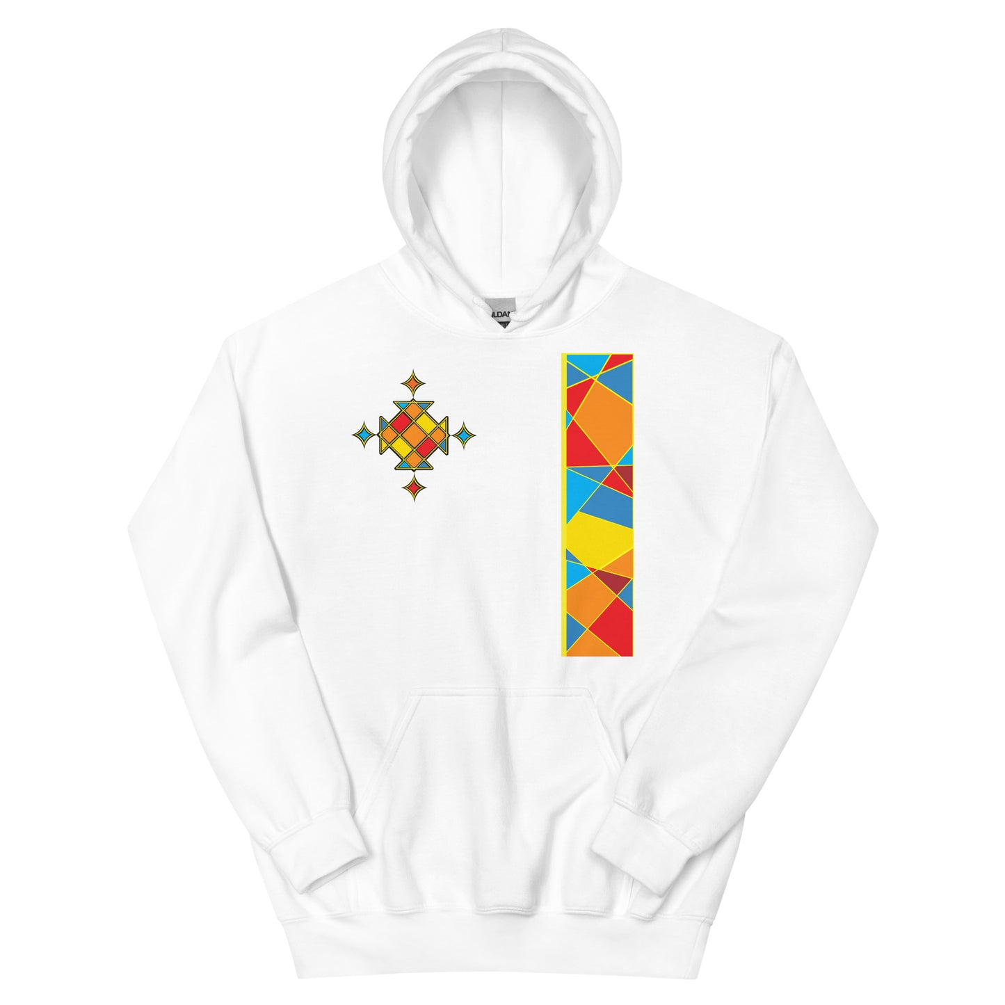 Ethiopian Cross Rainbow Hoodie Unisex